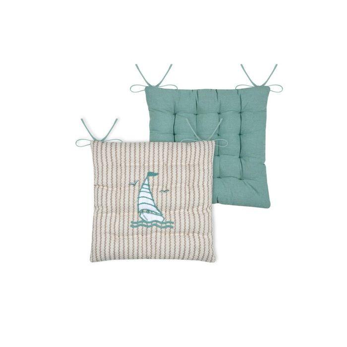 Galette de chaise marine 38x38 cm Marin