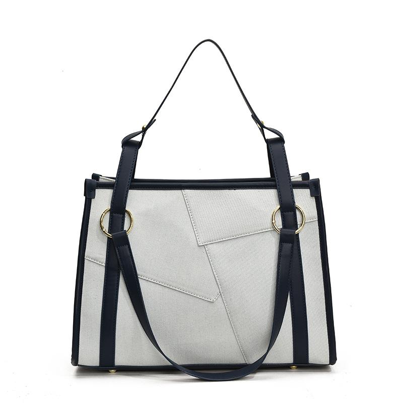 New textured big bag fashionable personalized shoulder messenger bag large capacity handbag tote bag women's bag