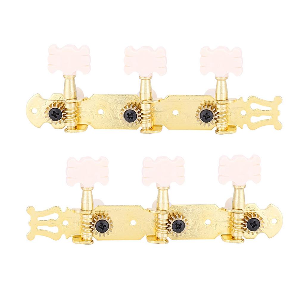 3+3 AcrylicClassical Guitar String Tuning Peg Tuners Machine Heads Gold