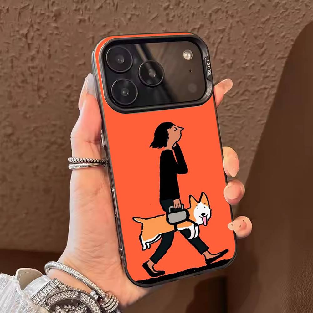 J-Jean Art J-Jullien  Phone Case For iPhone 17 16 15 14 13 12 11 Pro Max Plus Silver candy Matte Cover