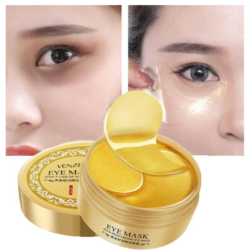 60pcs 24K Gold Seaweed Eye Mask Eye Patches Collagen Essence Skin Care Ageless Eye Patch