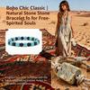 Noter Handmade Blue Bowlite Lava Obsidian Sustainable Stone Bracelet Men Women Couple Best Choice Perfect Gift Idea Beaded Joias