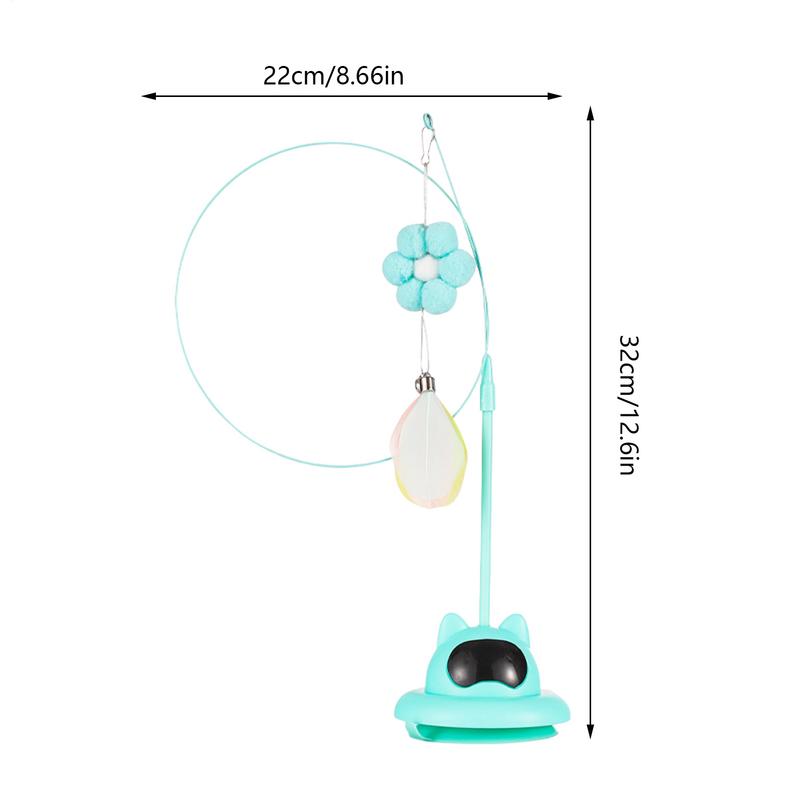 Suction Cat Wand Toy Teaser Toy For Indoor Cats Interactive Cat Spring Toy Kitten Wand Toys Cat Teaser Catcher Stick Toy For