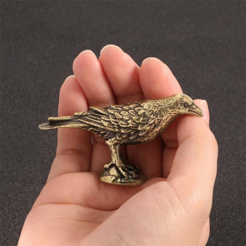 Animal Shelf Decors Accent,Ravens Figurines Tabletop Centerpieces for Home Decoration Retro Ravens Decorative Objects