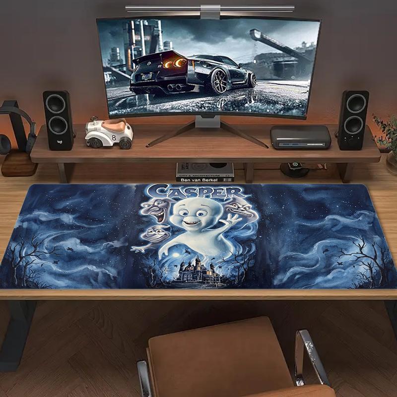 Casper Mouse Pad Large Gaming Table Cushion Nonslip Laptop Tablet Big Mousepad Xxl Mat Mini Pc Playmat With Lock Edge