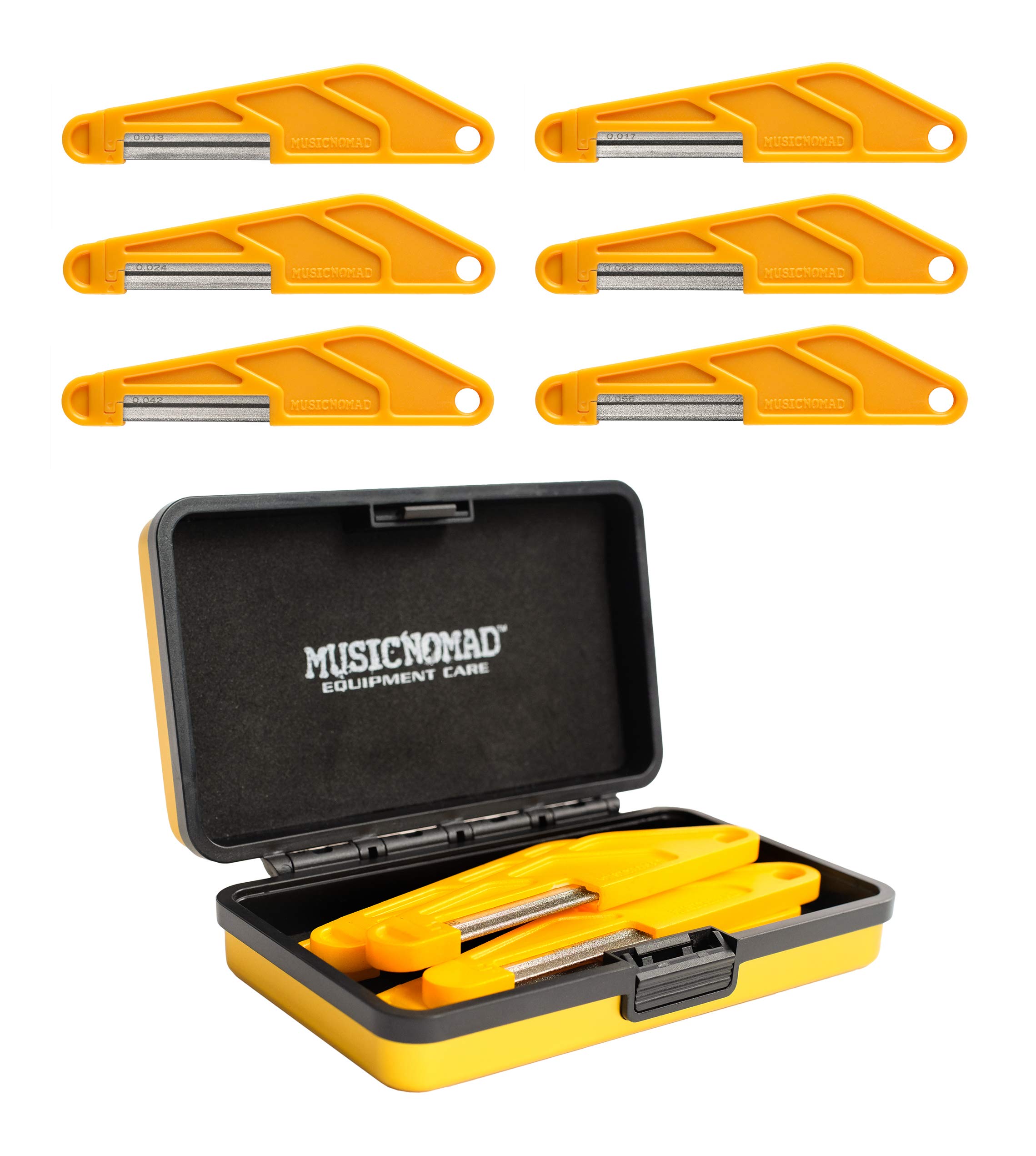 

MUSIC NOMAD Diamond Coated Nut File Set of and MN670 6, .013 , .017 , .0124 , .032 , .042 , .056 ,