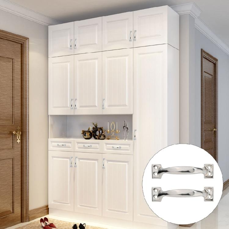 4pcs Handles for Wood Fence Gates Cabinets Bows-Shaped Barn Door Pulls Antique Furniture Knob Dresser Drawer Pull