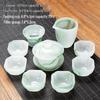 Handon Chinese Style Glazed Glass Tea Set