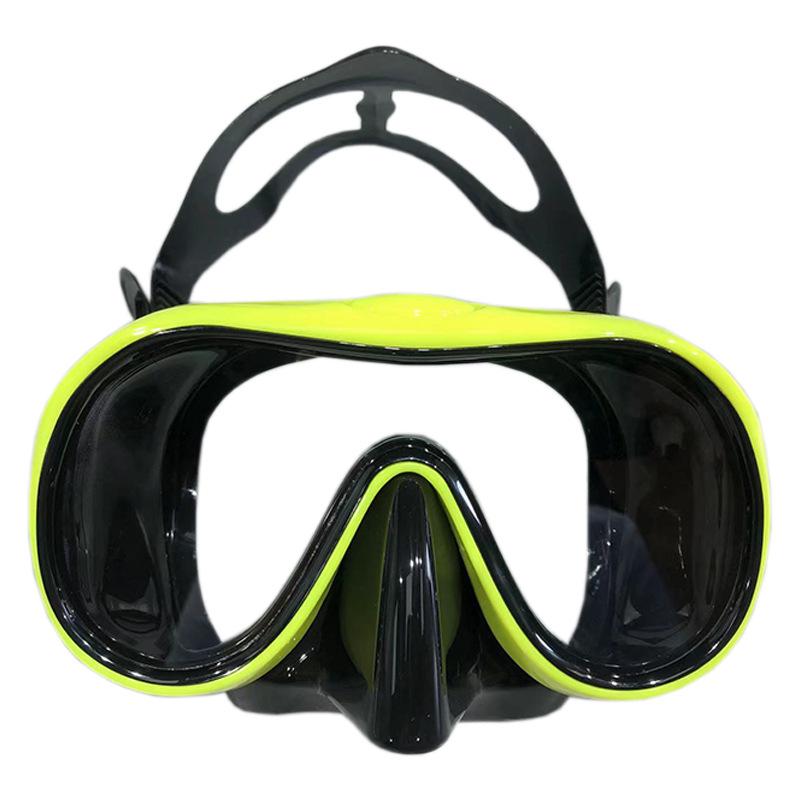 High-Definition Large Frame Adult Diving Mask with Tempered Glass & Liquid Silicone. One Size