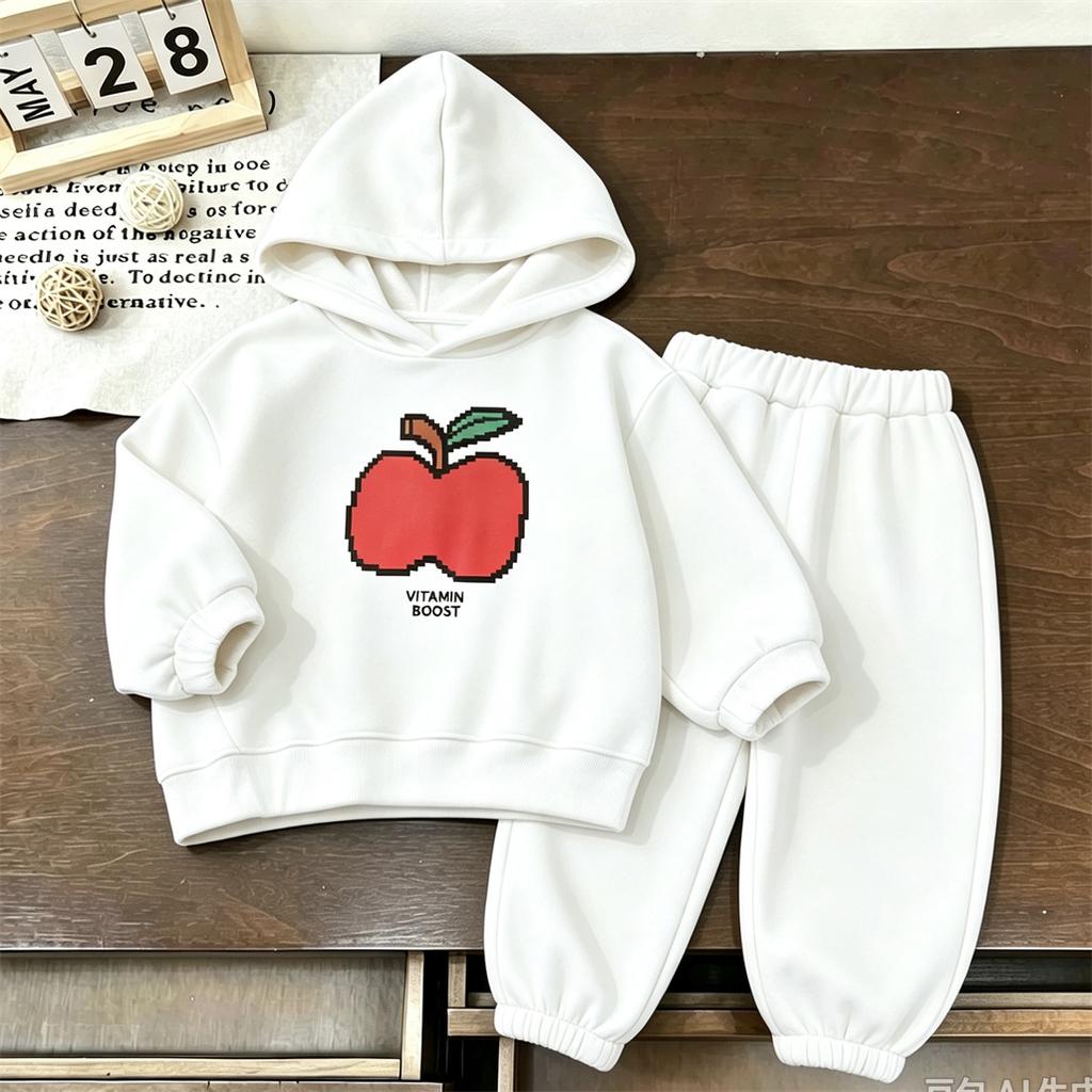 Blue Beige White 2pcs For Small Child Hoodies Pants Hot Selling Clothes 2027 Autumn Winter New Costume Kids Fashion Tracksuits