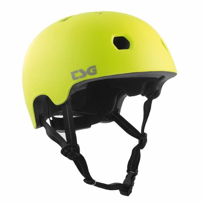 Casque de vélo - TSG - Meta - Satin acid jaune - L/XL - Protection optimale