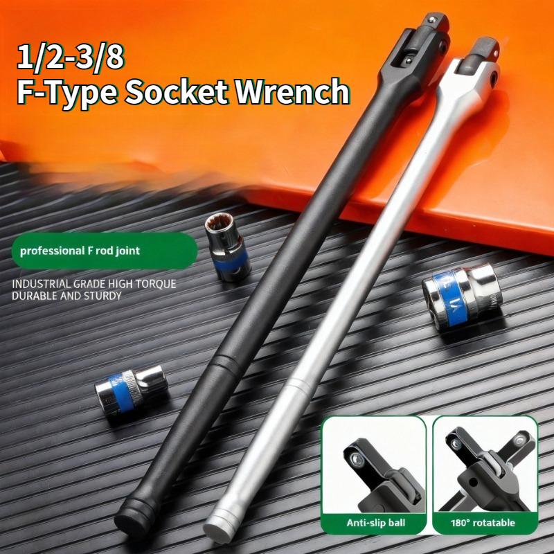 11inch Heavy-Duty 1/1-1/8 F-Type Socket Wrench, Extended Labor-Saving Universal Torque Booster, Auto Repair Workshop Tool
