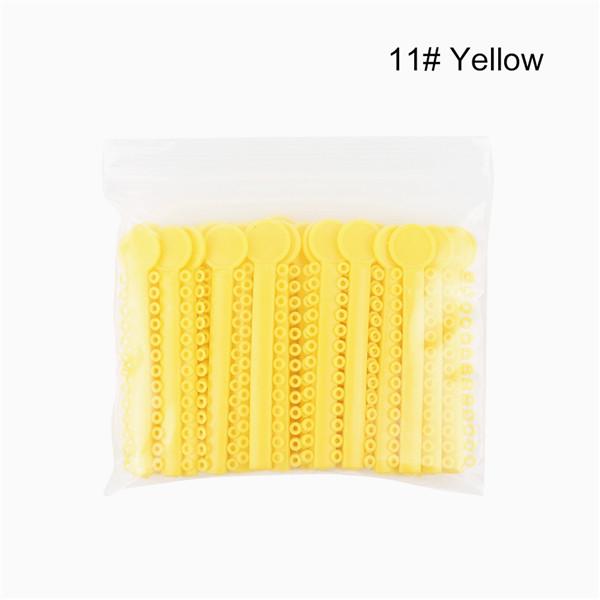 Kieferorthopädische Ligaturbinder, zahnärztliche, elastische Ligaturbinder, elastische O-Ringe, Zahnspangen, Gummibänder