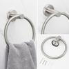 Modern round Bathroom Towel Ring Hook 304 Stainless Steel Hand Towel Holder Hardware Accessories Storage Hanger