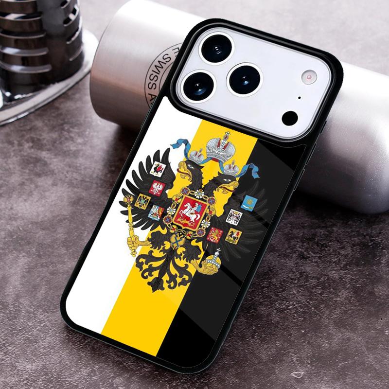 Russia Coat of Arms soft Phone Case for iPhone 17 16 15 Pro Max Air 14 13 12 11 Plus Shockproof Capa Cover