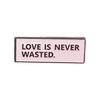 Classic English Quote Brooch: Elegant Geometric Enamel Alloy