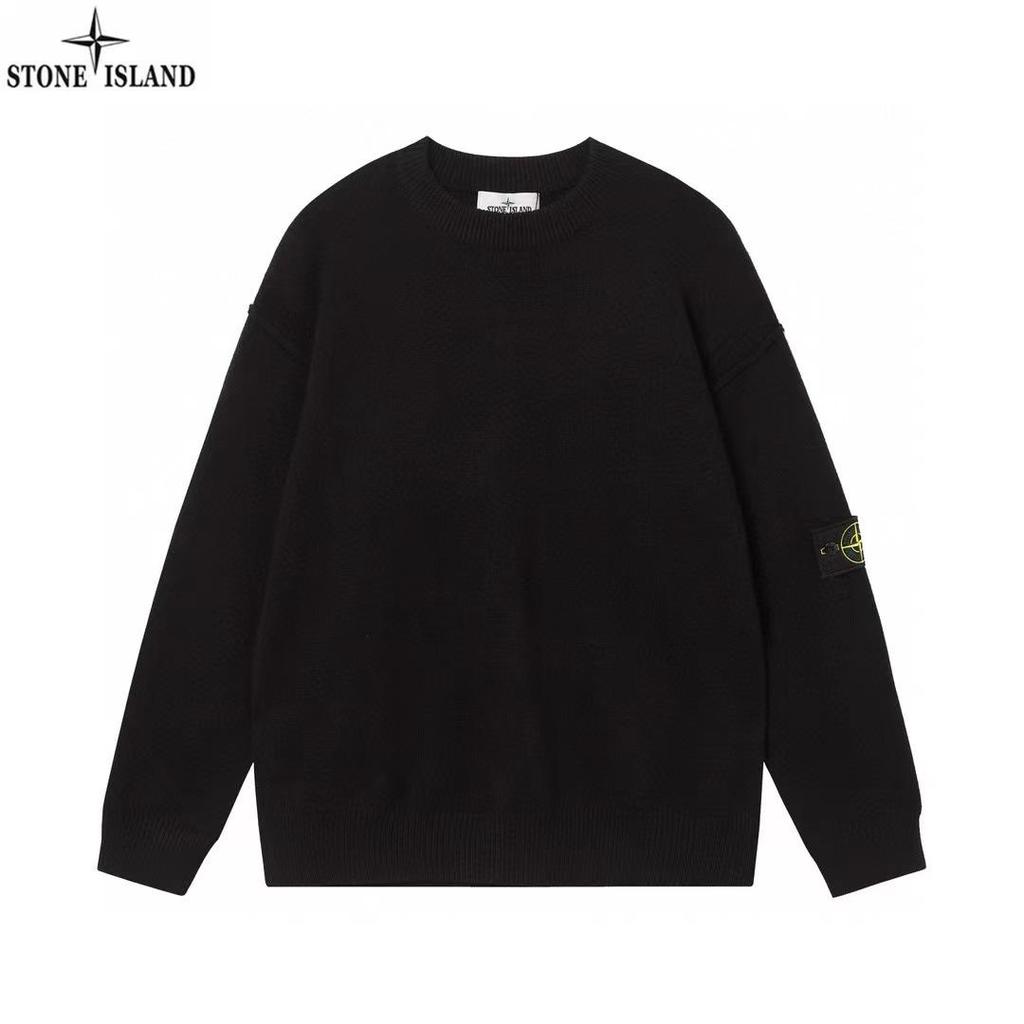 STONE Autumn/Winter High-Quality Round Neck Casual Knit Pullover Sweater