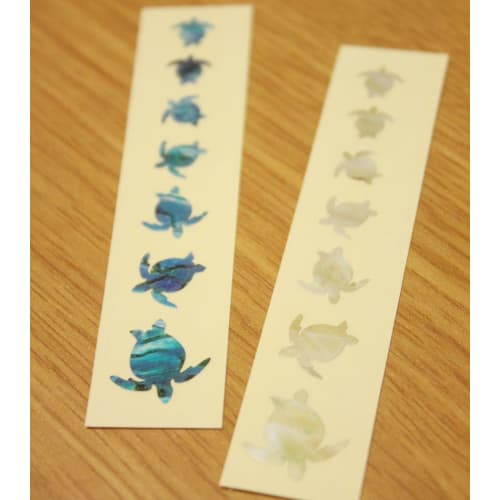 Jockomo Sea Turtle Position Marker Set, Customizable Inlay Stickers for Ukulele