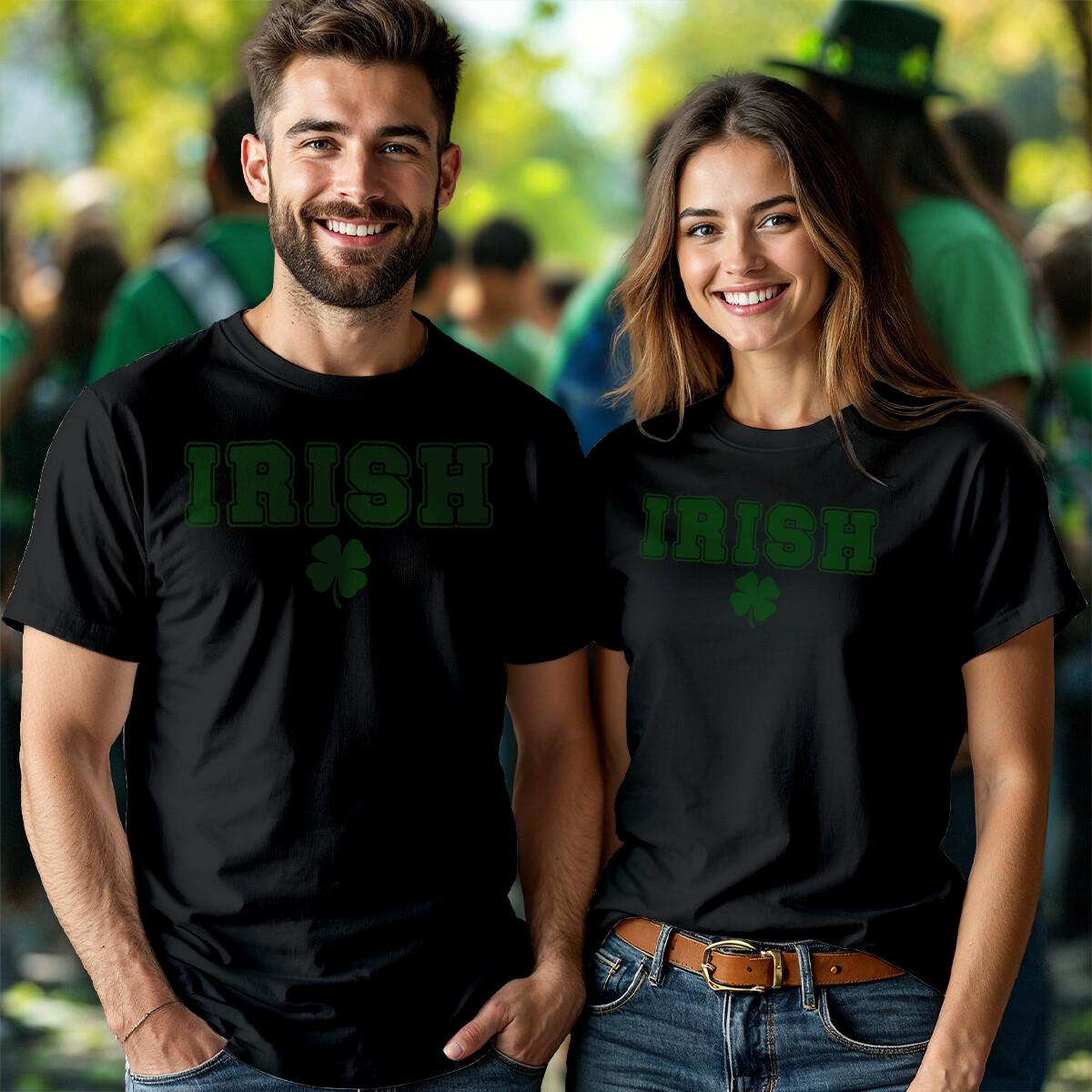 

Men Women Irish Funny St. Patricks Day 100% Cotton T-shirt Mens Tees Tops Tee Green Parade Outfit #STPD L