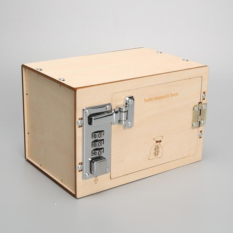 Diy Wooden Password Box For Kids Assembling Code Box Science School Projects Experiment Kits Science Toys Stem Educational Toys