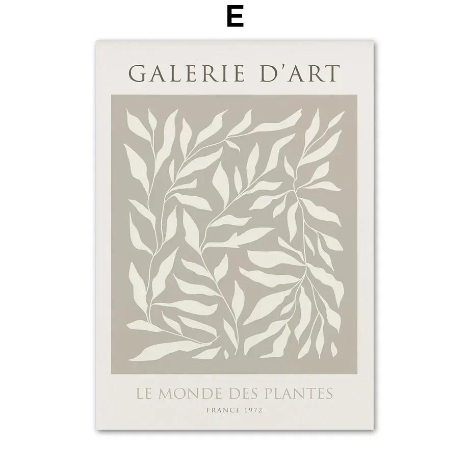 Abstract Beige Minimal Boho Lines Vase Picasso Wall Art  Posters And Prints Wall Canvas PaintingPictures For Living Room Decor