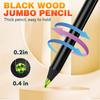 Yousheng 8/12Pcs Gradient Rainbow Pencil Set Kids Adults Giant Colored Pencils Artwork Coloring Sketching Pencil Art School Supplies