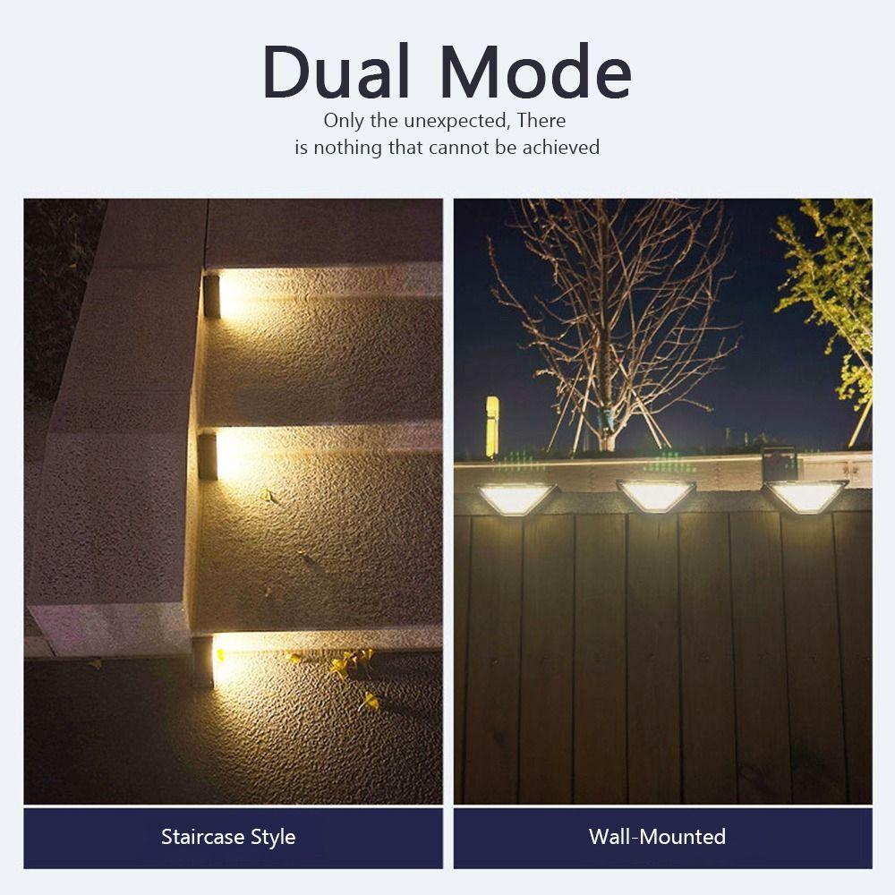 LED Stair Light Triangle Outdoor Floor Light High Quality Solar Step Lamp  Garden Path