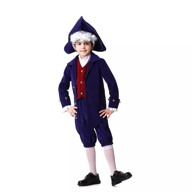 Halloween medieval new parent-child clothing lace sleeve luxury performance clothing