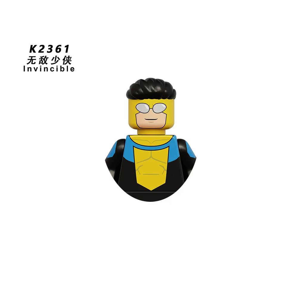 Serie Invincibile Supereroe Omni‑Man Atom Eve Mostro Blocchi da Costruzione Action Figures Mattoncini Giocattolo