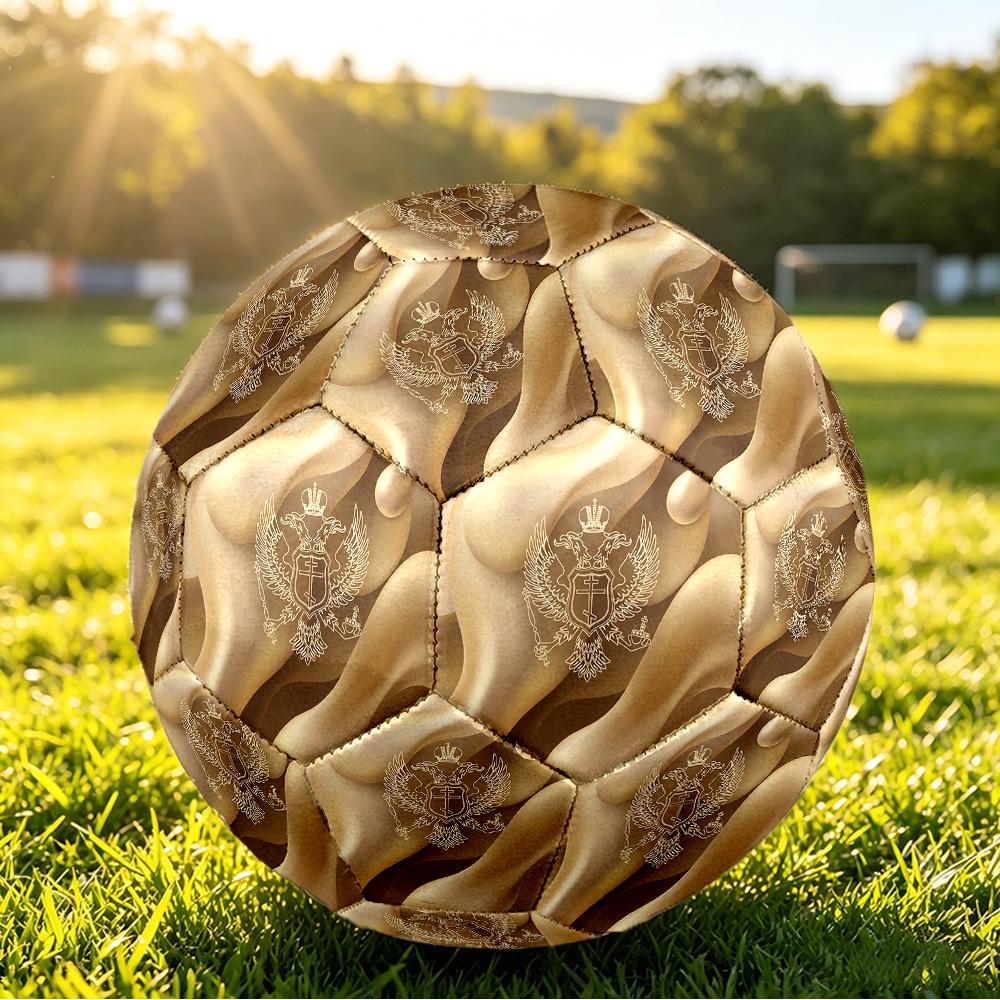 Serbia Printed Size 5 Soccer Ball Wear Resistant Standard Adult Training Football Fan Gift for Indoor Outdoor Match Sports
