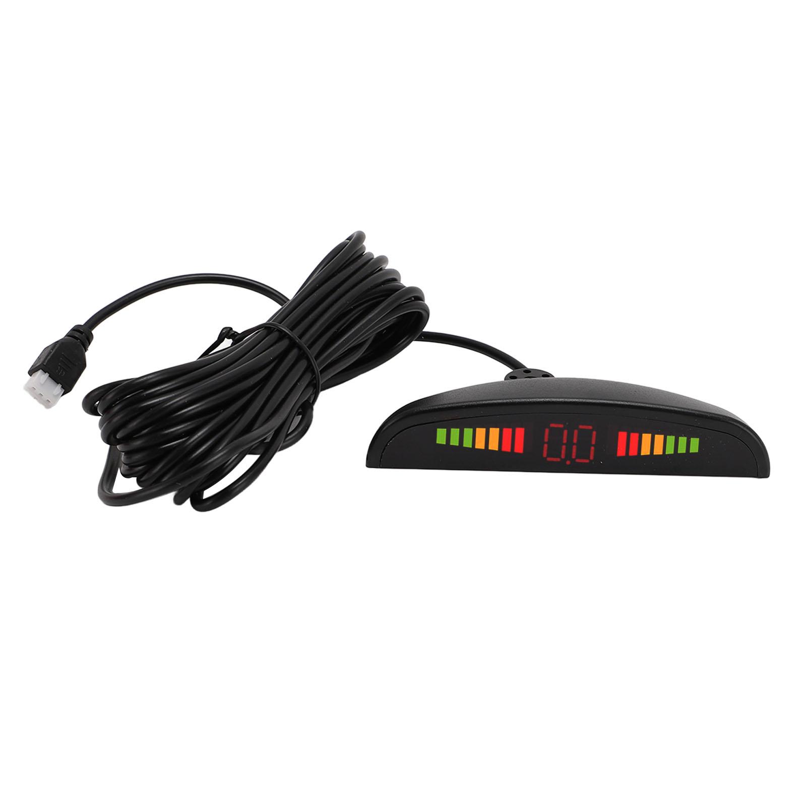 

Система парктроника 4 датчика цифровой дисплей цветная шкала предупреждения звуковой сигнал оповещения автомобиль красный