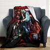 Terrifier Horror Print Flannel Blanket High Quality Warm Comfortable Cover for All Seasons Perfect for Gifts Home Decor