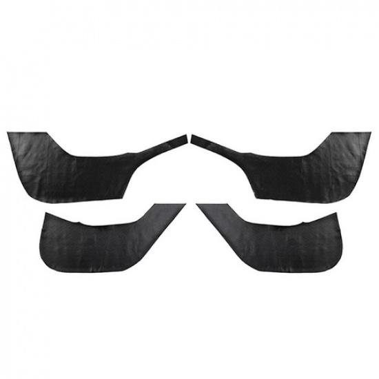 4PCS Leather Inner Door Anti-Kick Panel Cover Sticker Trim For Tesla Model Y