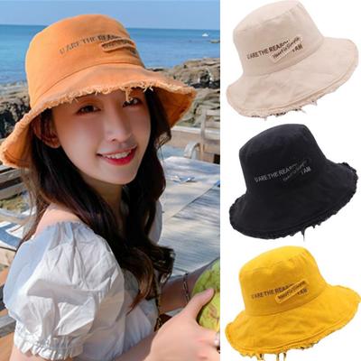 Ladies Sun Hat Canvas Bucket Cap  New Summer Sunscreen Panama Hats Soft Foldable Sunbonnet Outdoor Beach Cap Fisherman Caps