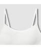 Jaju Women'S Cotton Lip Long Crop Bra_White