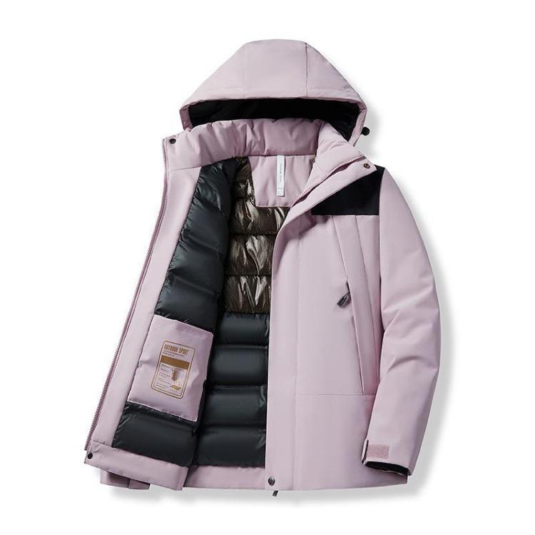 Black Gold Winter Cotton Jacket Warmth Retention High Waterproof Thickened