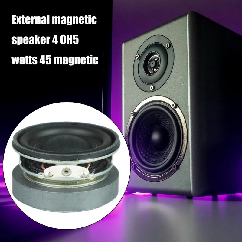 Powerful 45mm Full Frequency Speakers Strong Magnets 4Ohm 5W Horn Pair for Auditory Loudspeaker 2PCS