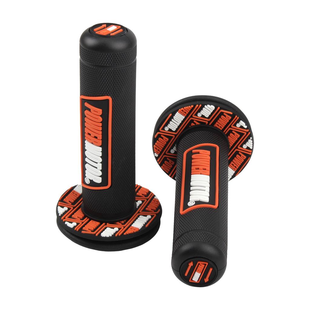 Gumowe manetki motocyklowe Powermotor 7/8" 22mm 24mm Ochrona kierownicy Motocross Cross Żelowa manetka Uniwersalne akcesoria