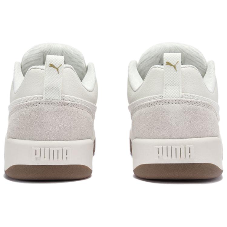 PUMA Park Lifestyle Fabric Low top Skateboard Shoes Unisex Gray White 406463-01