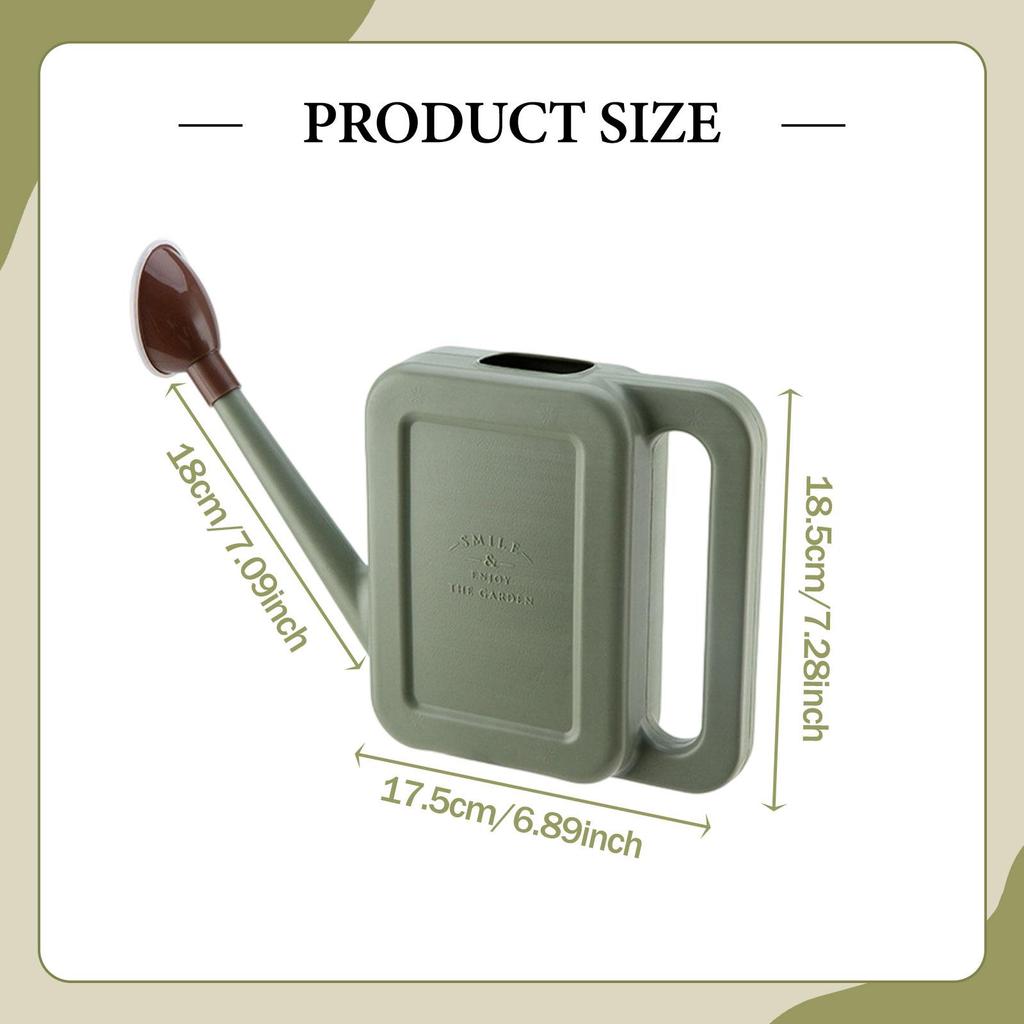 1L Watering Can for Indoor Outdoor Plants Long Spout Sturdy Removable Sprinkler Head Watering Pot for Houseplants Household