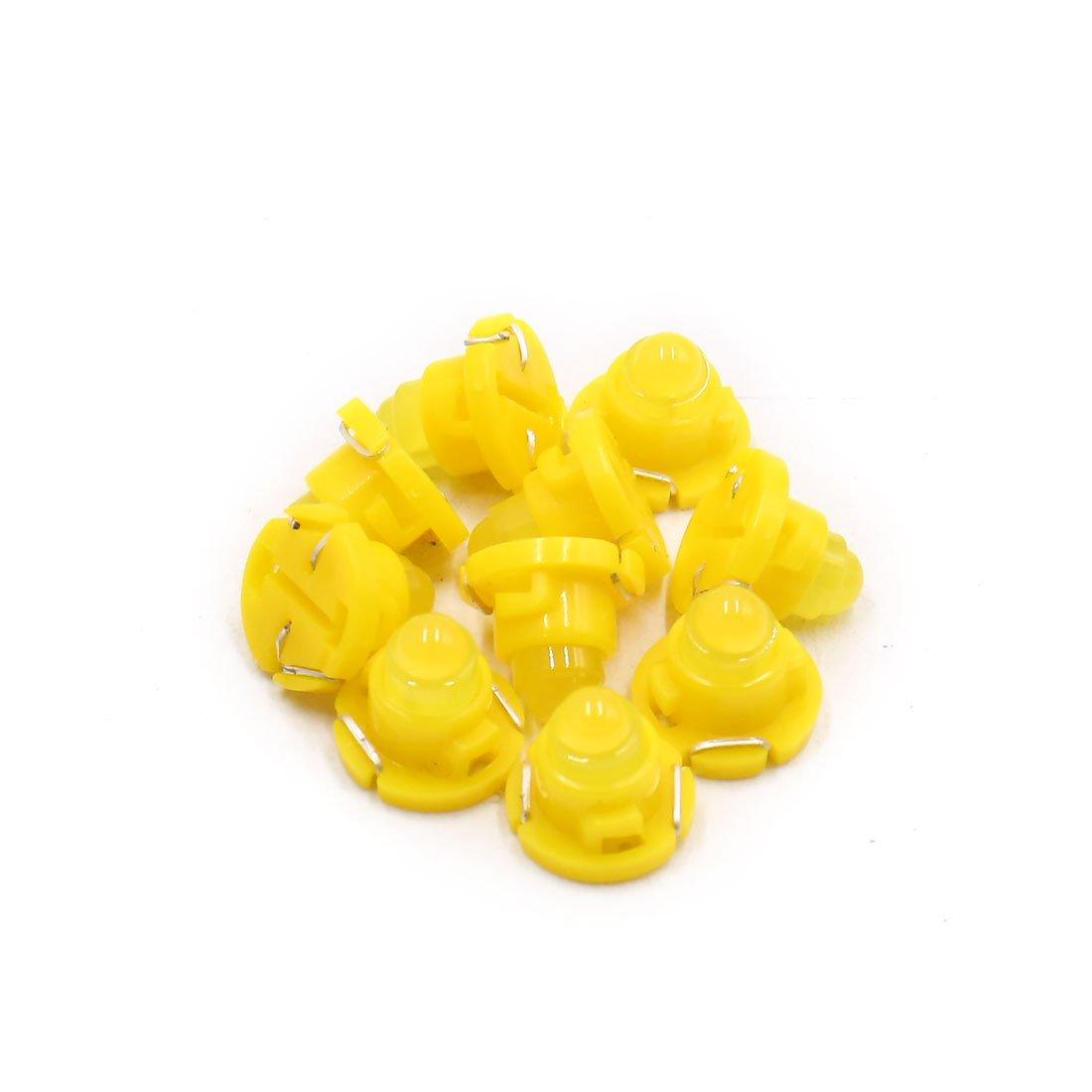 uxcell Automotive LED Light T4.7 Yellow LED Instrument Panel Gauge