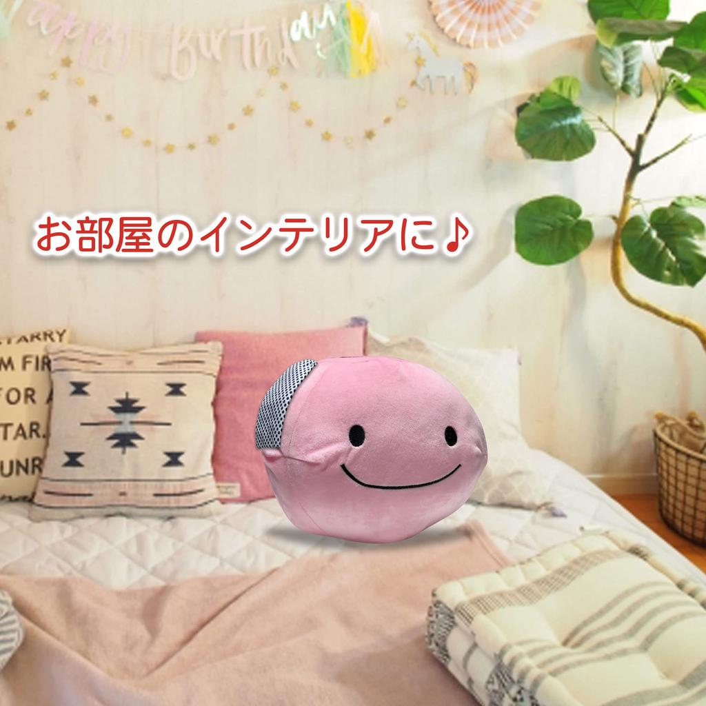 Plush Mascot Cute Fluffy Soft Cushion Toy Healing Present Figurine (Hot Spring Manju PinkL Size)