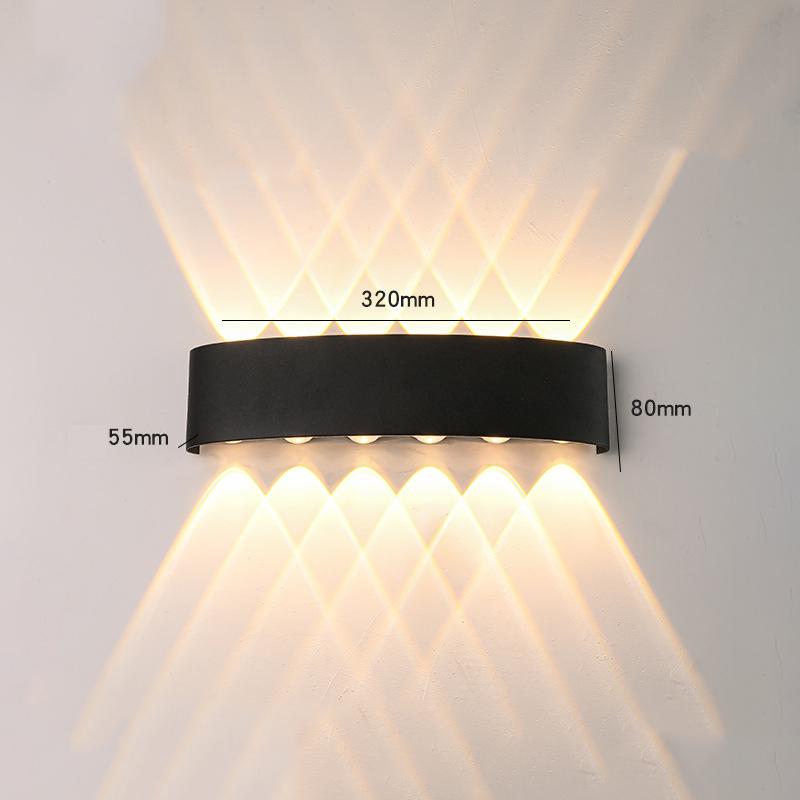 Alluminum LED Wall Lamp 4W/6W/8W IP65 Waterproof Wall Porch Lights Outdoor Lighting Garden Sconce Lamp 85-265V for Bedroom Home Decor
