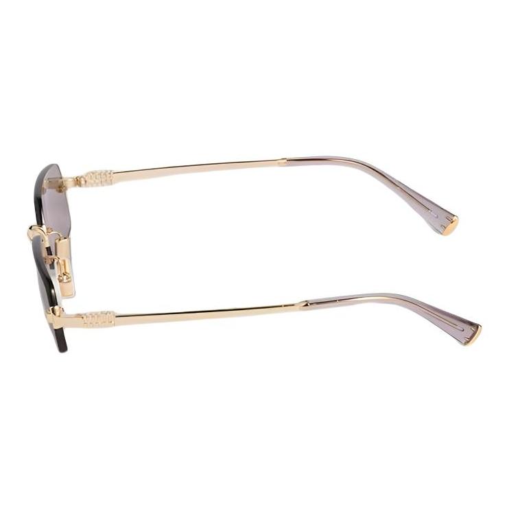 Miu Miu Unique Design Rectangular Sunglasses Unisex sunglasses Gold SMUB50_E5AK_FE20I_C_052