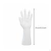 2 Pieces Male Hand Model Sturdy Fake Reusable Display Prop for Showroom White Left