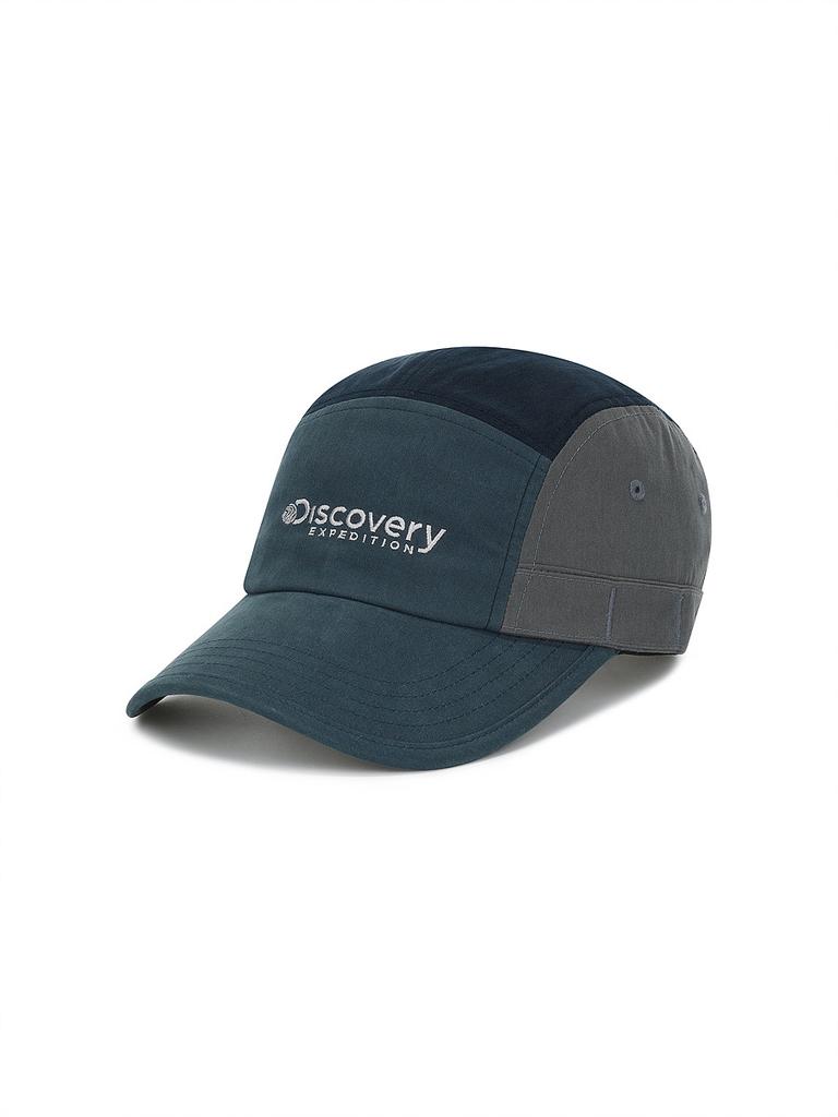 DISCOVERY EXPEDITION Washed Cotton Colorblock Camp Cap (D/Blue)