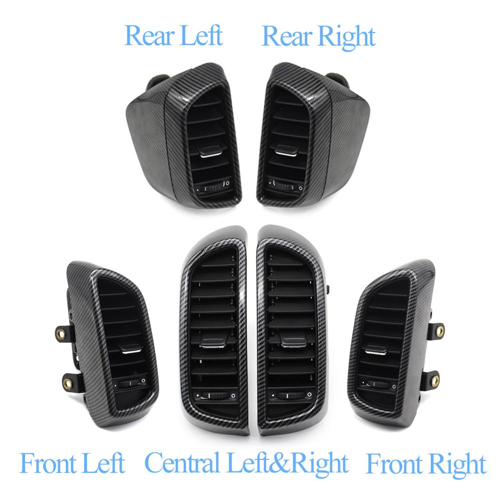 Carbon Vorne Links Rechts Zentrale Hinten Klimaanlage AC Vent Grille Outlet Komplette Baugruppe Für Porsche Cayenne 7P5