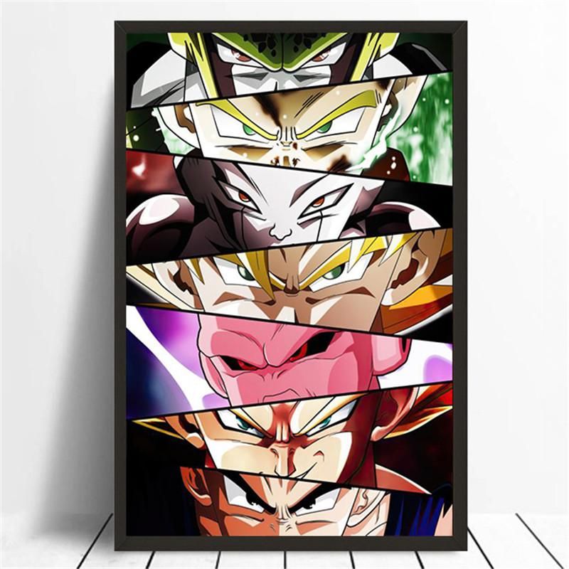 Japanische Anime-Charakteraugen Leinwandgemälde Wandkunst Poster Dekorative Malerei Wandgemälde Zuhause Kinderzimmer Ästhetische Dekoration