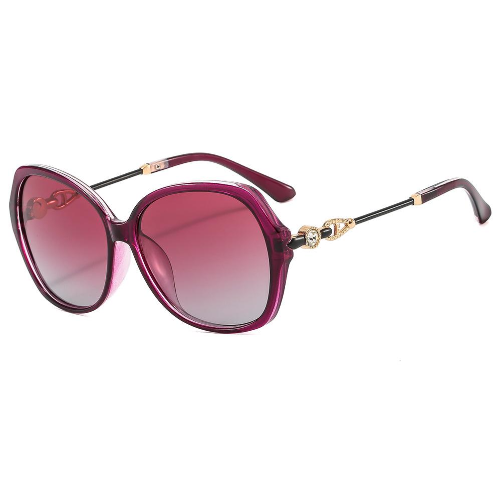 Designer Oval Sunglasses Women New Fashion Crystal Sun Glasses Female Gradient Lens Elegant Ladies Round Sunglasses