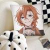Cartoon Anime Figure Chuuya Nakahara Fashion Square Pillowcase Bedroom Sofa Room Ins Decoration Leisure